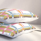 Bold Crosshatch Colorful Pillow Sham Gallery Image 3