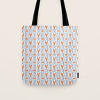 Vintage lobster crab stripe art pattern Tote Bag Gallery Image 1