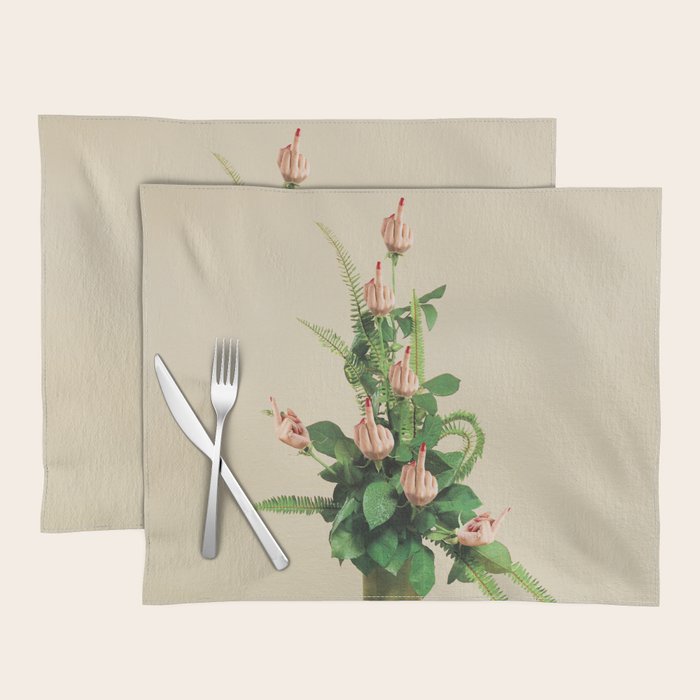 F U Bouquet - Rude Plant / Middle finger Placemat Gallery Image 1