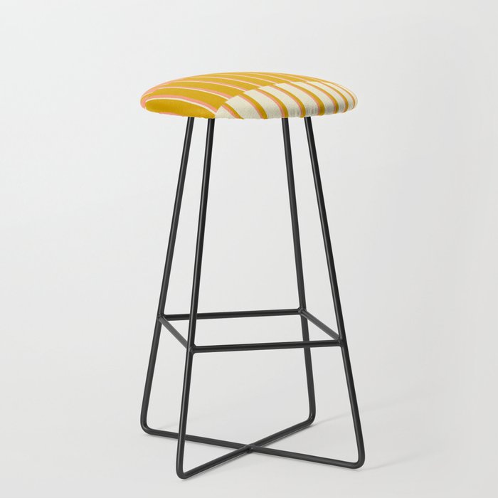 Peach, Tulip & Cream | PATTERN 09: The Retro Edition Stool Gallery Image 1