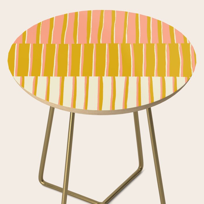 Peach, Tulip & Cream | PATTERN 09: The Retro Edition Side Table Gallery Image 2