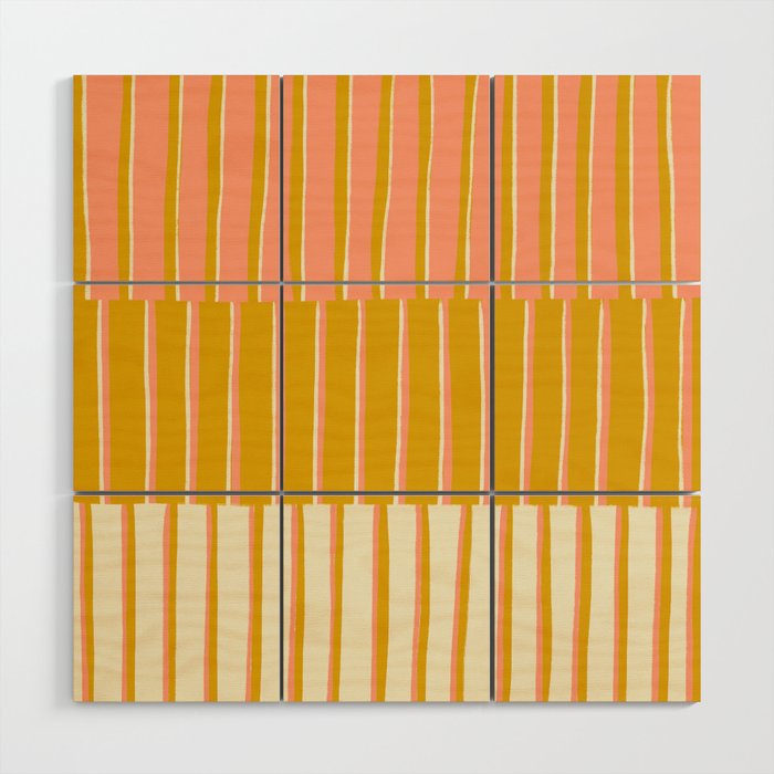 Peach, Tulip & Cream | PATTERN 09: The Retro Edition Wood Wall Art Gallery Image 1