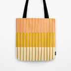 Peach, Tulip & Cream | PATTERN 09: The Retro Edition Tote Bag Gallery Image 1
