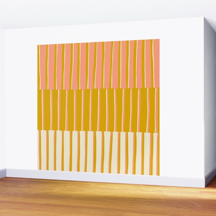 Peach, Tulip & Cream | PATTERN 09: The Retro Edition Wall Mural Gallery Image 2
