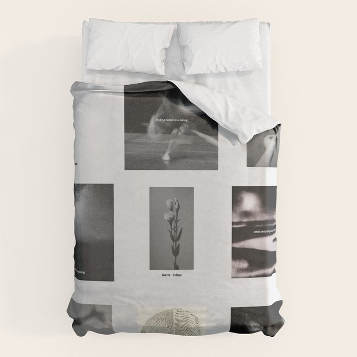 thinking about ways to stay human Duvet Cover Gallery Image 1