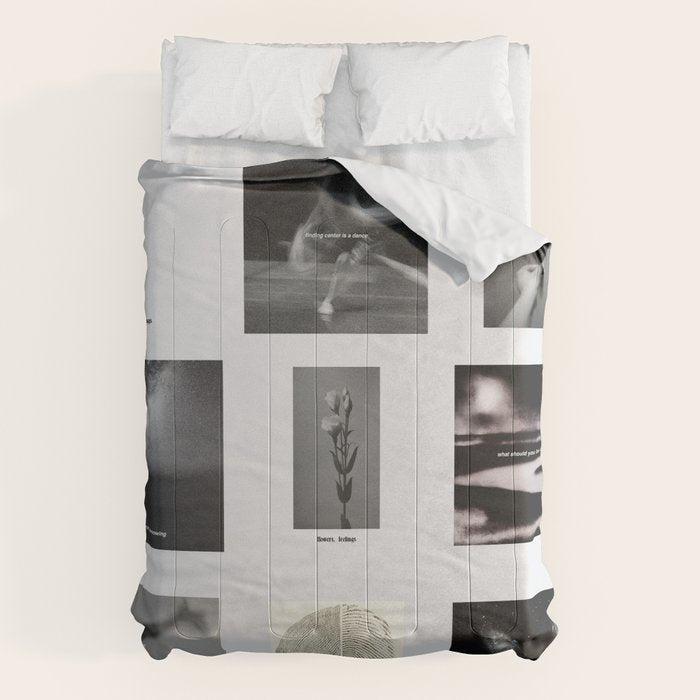 thinking about ways to stay human Comforter Gallery Image 1