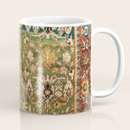 Antique Copper Green Abrashed Persian Rug Print Coffee Mug Gallery Image 1