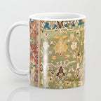 Antique Copper Green Abrashed Persian Rug Print Coffee Mug Gallery Image 3