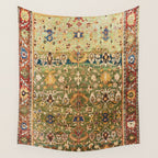 Antique Copper Green Abrashed Persian Rug Print Wall Tapestry Gallery Image 4
