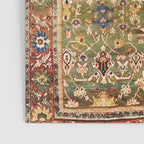 Antique Copper Green Abrashed Persian Rug Print Poster Gallery Image 3