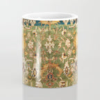 Antique Copper Green Abrashed Persian Rug Print Coffee Mug Gallery Image 4
