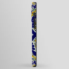 talavera mexican tile in yellow and blu iPhone Case Gallery Image 2