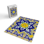 talavera mexican tile in yellow and blu Jigsaw Puzzle Gallery Image 2
