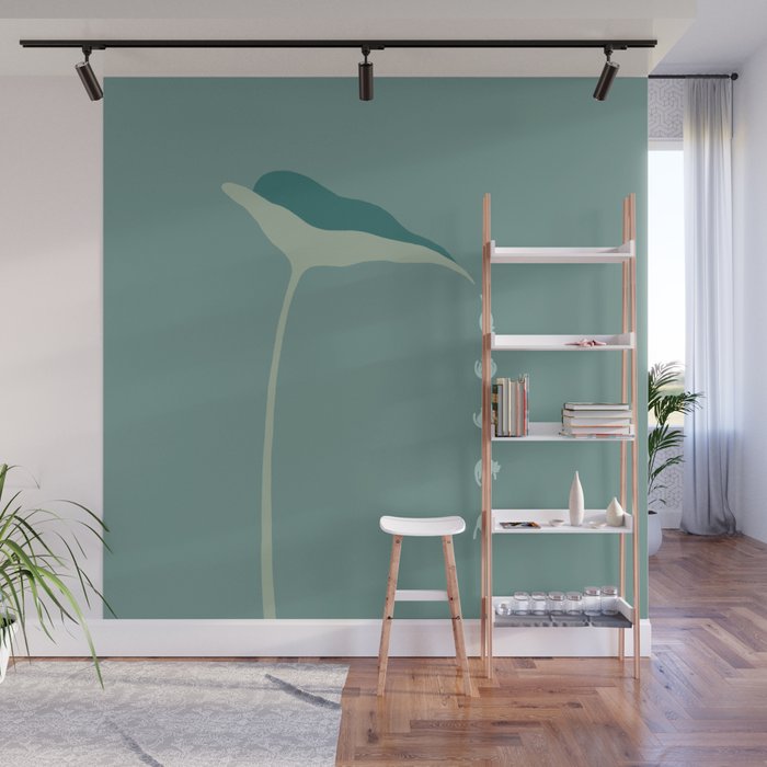 Cat and Plant 54 Wall Mural Gallery Image 1