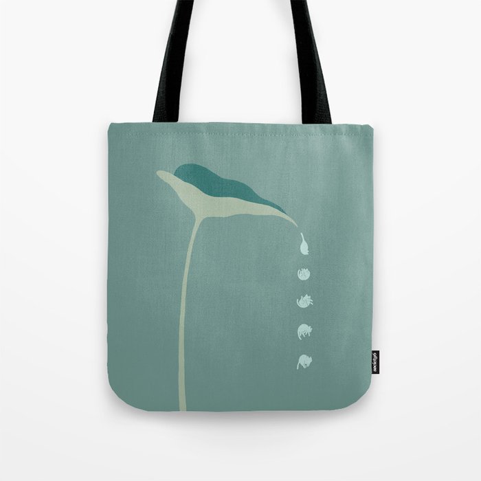 Cat and Plant 54 Tote Bag Gallery Image 1