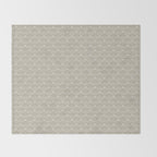 Vintage Cafe Floral - Oat Throw Blanket Gallery Image 2