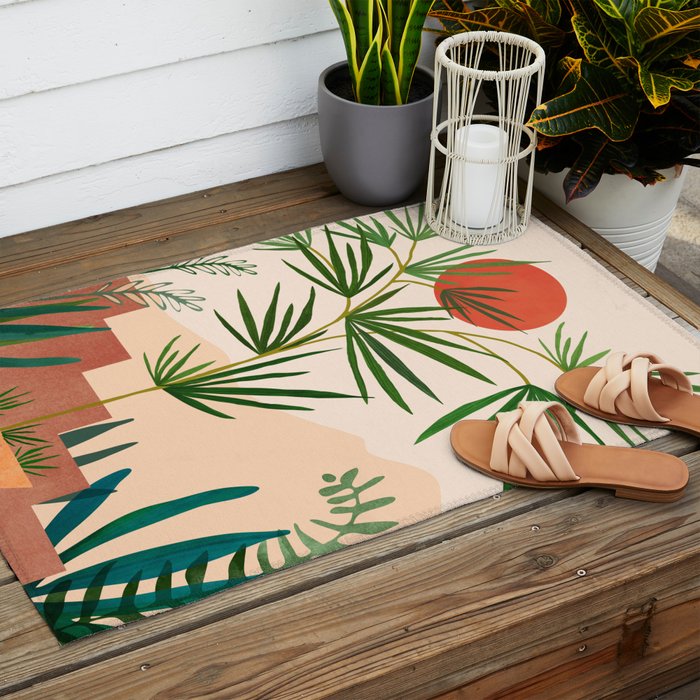 Weekend in Mojave Desert Landscape Outdoor Rug Gallery Image 2