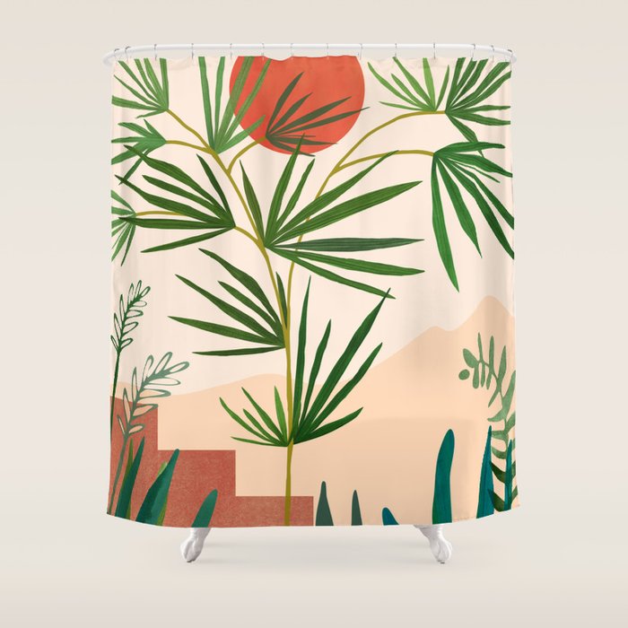 Weekend in Mojave Desert Landscape Shower Curtain Gallery Image 1