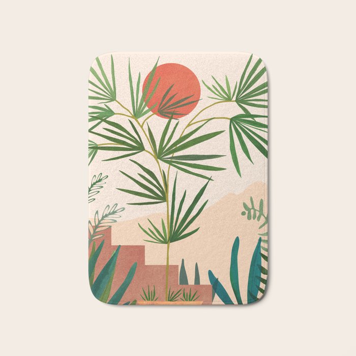 Weekend in Mojave Desert Landscape Bath Mat Gallery Image 1