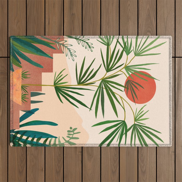 Weekend in Mojave Desert Landscape Outdoor Rug Gallery Image 1
