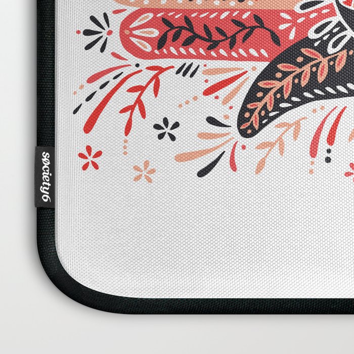Hamsa Hand - Red & Black Palette Laptop Sleeve Gallery Image 3