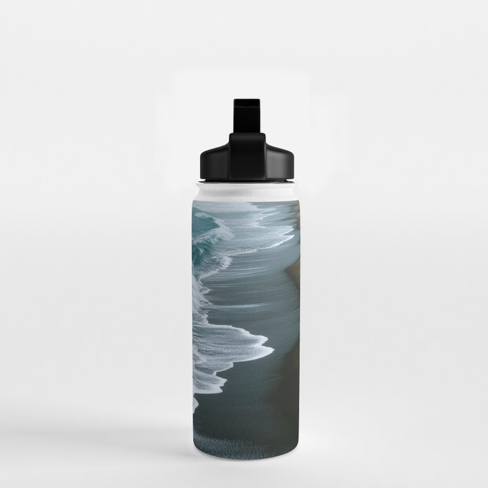Misty Shoreline - Moody Ocean Photography Print Water Bottle Gallery Image 2