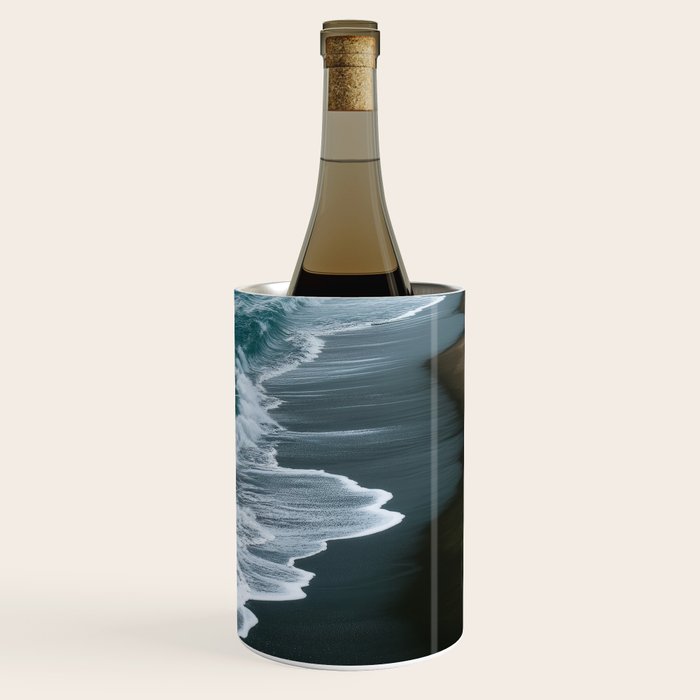 Misty Shoreline - Moody Ocean Photography Print Wine Chiller Gallery Image 3