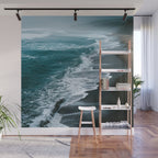 Misty Shoreline - Moody Ocean Photography Print Wall Mural Gallery Image 1