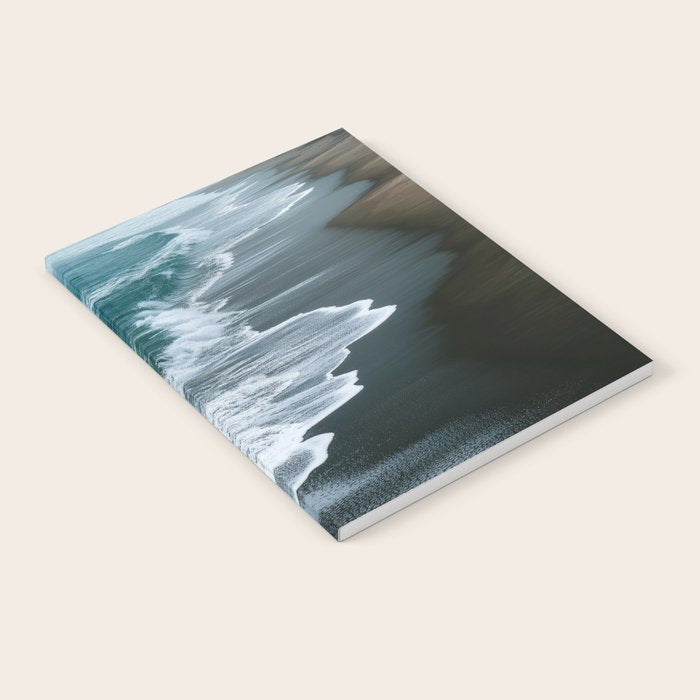 Misty Shoreline - Moody Ocean Photography Print Notebook Gallery Image 1