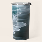 Misty Shoreline - Moody Ocean Photography Print Travel Mug Gallery Image 2