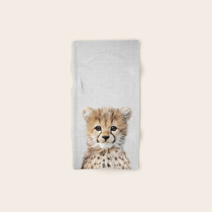 Baby Cheetah - Colorful Bath Towel Gallery Image 1