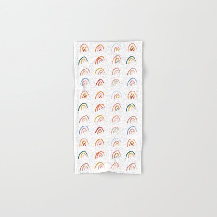 Pastel Rainbows Bath Towel Gallery Image 1