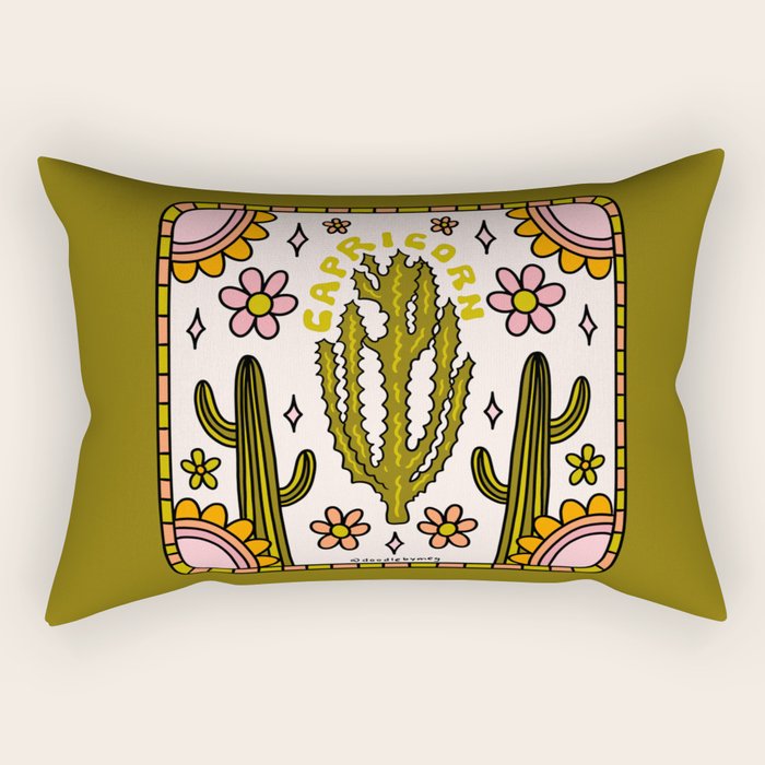 Capricorn Cactus Rectangular Pillow Gallery Image 2