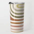 Bold Curvature Stripes I Travel Mug Gallery Image 3