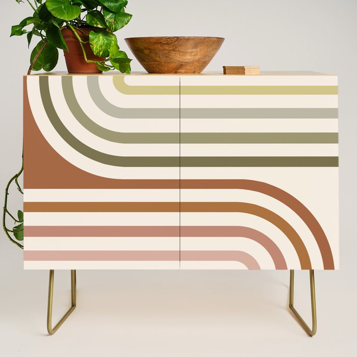 Bold Curvature Stripes I Credenza Gallery Image 1
