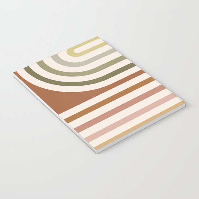 Bold Curvature Stripes I Notebook Gallery Image 3
