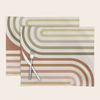 Bold Curvature Stripes I Placemat Gallery Image 1