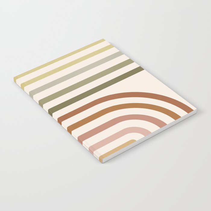 Bold Curvature Stripes I Notebook Gallery Image 1
