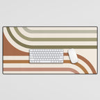 Bold Curvature Stripes I Desk Mat Gallery Image 1