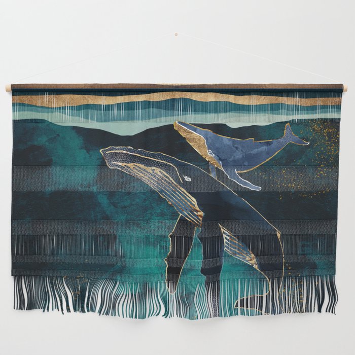 Moonlit Whales Wall Hanging Gallery Image 1