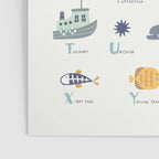 Ocean sea life alphabet  Poster Gallery Image 3