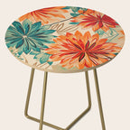 Floral Summer in Vibrant Blooms Side Table Gallery Image 2