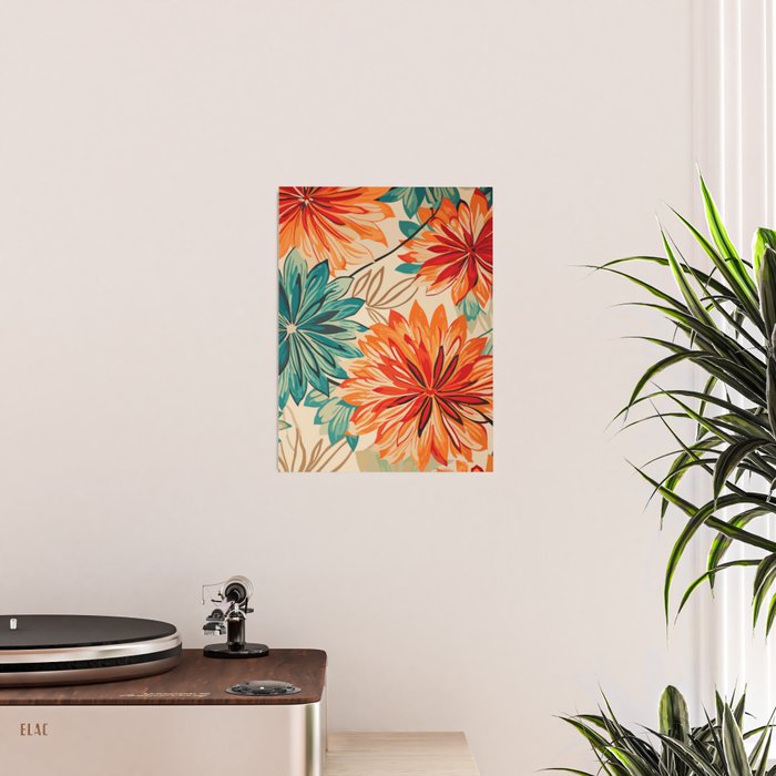 Floral Summer in Vibrant Blooms Poster Gallery Image 2