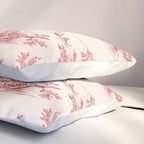 Red Toile de Jouy - 2 Pillow Sham Gallery Image 3