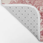 Red Toile de Jouy - 2 Bath Mat Gallery Image 2