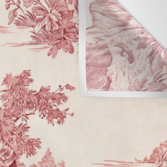 Red Toile de Jouy - 2 Wall Tapestry Gallery Image 3