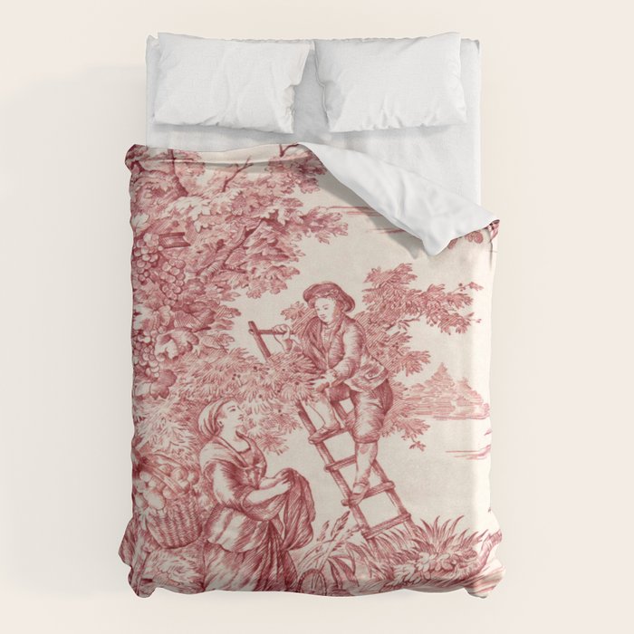 Red Toile de Jouy - 2 Duvet Cover Gallery Image 6