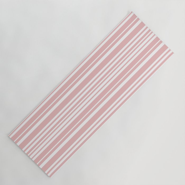 Classic Stripes XXIX - Blush Pink Yoga Mat Gallery Image 1