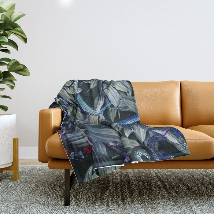 Dangers in the Forest VIII Throw Blanket Gallery Image 1
