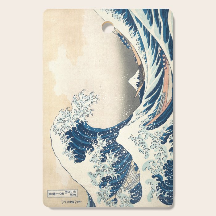 The Great Wave Off Kanagawa by Katsushika Hokusai Thirty Six Views of Mount Fuji - The Great Wave Cutting Board Gallery Image 1